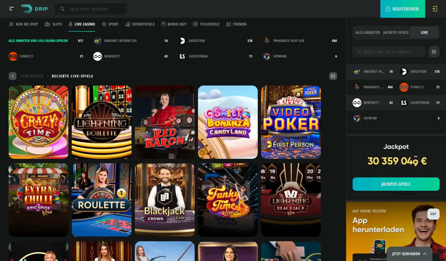 Drip Casino Slots