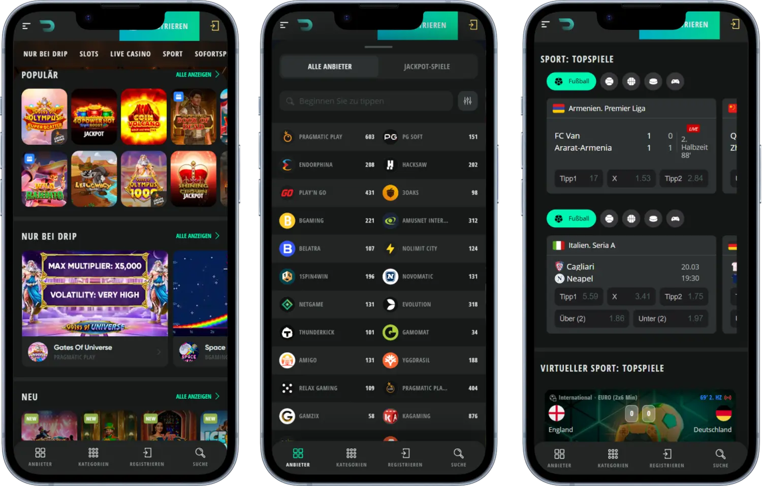 Drip Casino Mobil Nutzen
