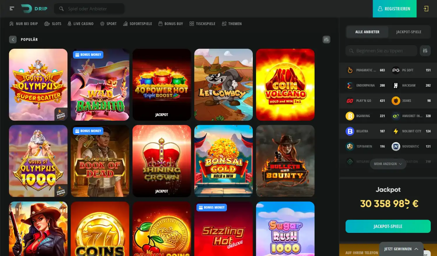 Drip Casino Slots